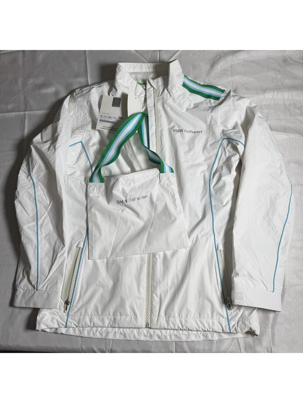 BMW Golfsport White Full Zip Lightweight Golf Jacket Women’s Small NWT